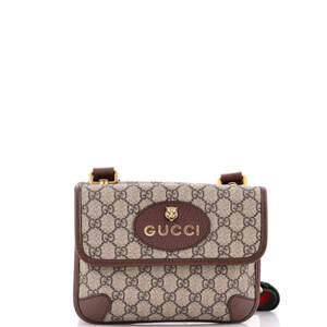 Gucci Small Neo Vintage Flap Messenger GG Coated Canvas